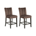 Signature Design by Ashley Centiar 24" Counter Height Modern Bucket Barstool, 2 Count, Black