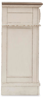 Signature Design By Ashley Realyn French Country Youth 6 Drawer Dresser, Chipped White & Brown