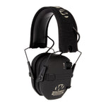 WALKER'S Razor Rechargeable Electronic Muff - HD Speakers 21dB NRR Compact Collapsible Hunting Shooting Hearing Protection Earmuffs, USB Charging Cable Included, Black