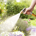 FANHAO Garden Hose Nozzle, 100% Heavy Duty Metal Spray Nozzle with Thumb Control, High Pressure Water Nozzle with 8 Adjustable Spray Patterns for Watering Plants, Washing Cars and Showering Pets