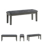 Signature Design by Ashley Ralene Tufted Upholstered Dining Room Bench, Medium Brown