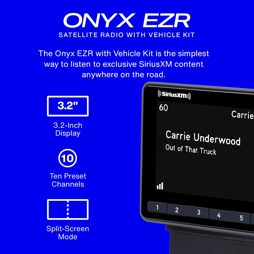 Onyx EZR Satellite Radio with Vehicle Kit (SXEZR1V1) | SiriusXM