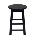 Linon Natural Barstool with Round Seat, 24-Inch