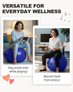 Trideer Exercise Ball for Yoga, Pilates & Fitness – Stability Ball Equipment for Home Gym & Office Chair, Core & Balance Training Accessories, Physical Therapy Equipment, Quick Pump Included, 5 Sizes