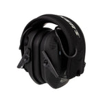 WALKER'S Razor Rechargeable Electronic Muff - HD Speakers 21dB NRR Compact Collapsible Hunting Shooting Hearing Protection Earmuffs, USB Charging Cable Included, Black