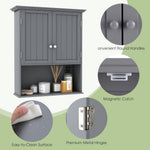 28" H x 23.5" W Wall Mount Medicine Cabinets with Adjustable Shelf and 2-Door for Bathroom Laundry Living Room