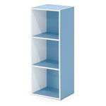 Furinno LUDER Book Shelf, 5-Cube Bookshelf, Reversible Bookcase, 9.4 x 19.5 x 31.5, Easy Assembly, for Living Room, Bedroom, Home Office, White