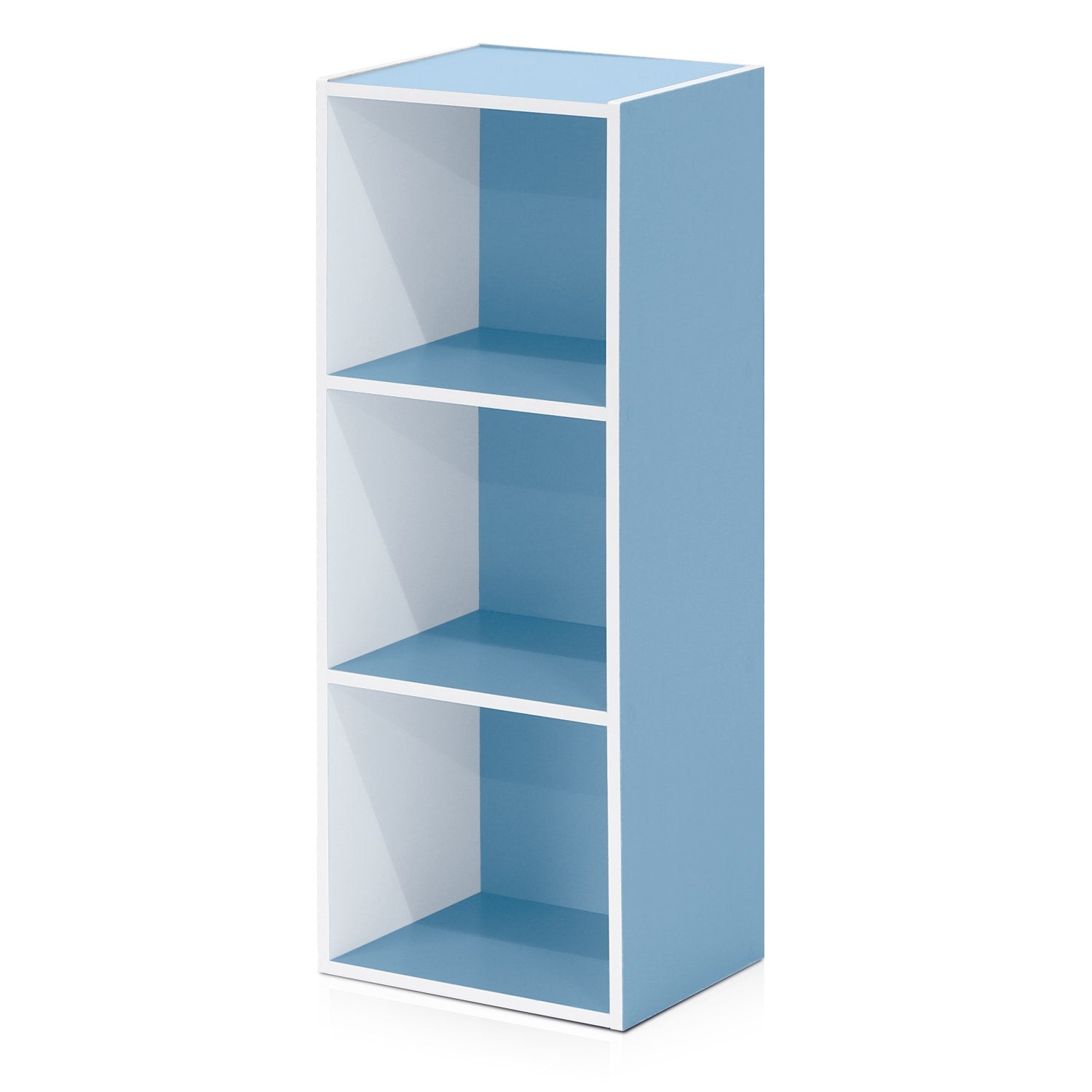 Furinno LUDER Book Shelf, 5-Cube Bookshelf, Reversible Bookcase, 9.4 x 19.5 x 31.5, Easy Assembly, for Living Room, Bedroom, Home Office, White