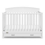Graco Benton 5-in-1 Convertible Crib – GREENGUARD Gold Certified, Converts from Baby Crib to Toddler Bed, Daybed and Full-Size Bed, Fits Standard Full-Size Crib Mattress (White)
