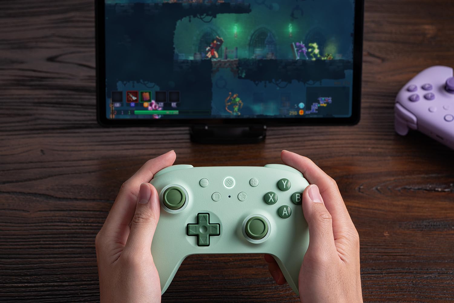 8BitDo Ultimate 2C Wireless Controller for Windows PC and Android, with 1000 Hz Polling Rate, Hall Effect Joysticks and Triggers, and Remappable L4/R4 Bumpers (Green)