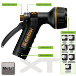 Melnor 65020-AMZ Metal Nozzle with QuickConnect Product Adapter Set, Multi-Pattern, Heavyweight Rear Trigger