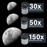 Celestron - PowerSeeker 50AZ Telescope - Manual Alt-Azimuth Telescope for Beginners - Compact and Portable - Bonus Astronomy Software Package - 50mm Aperture