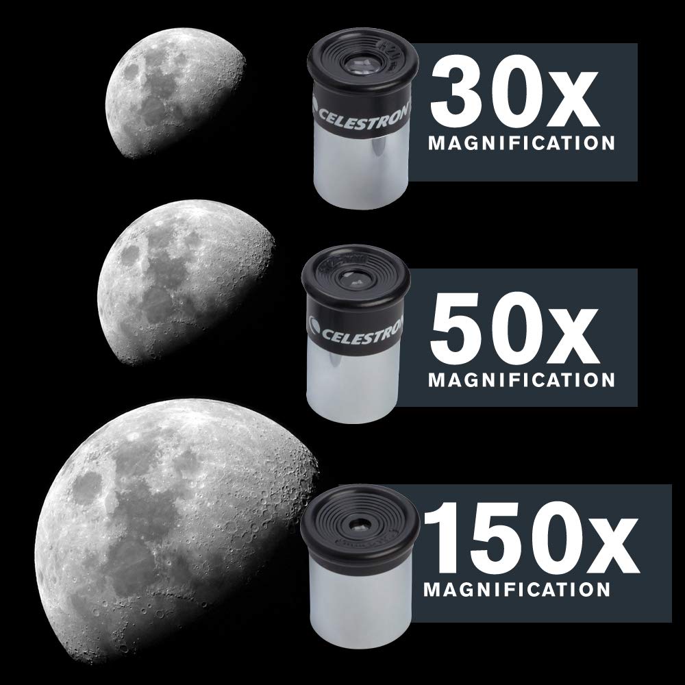 Celestron - PowerSeeker 50AZ Telescope - Manual Alt-Azimuth Telescope for Beginners - Compact and Portable - Bonus Astronomy Software Package - 50mm Aperture