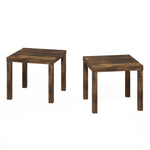 Furinno Classic Homey Square Parsons Side End Table, 1-Pack, Black