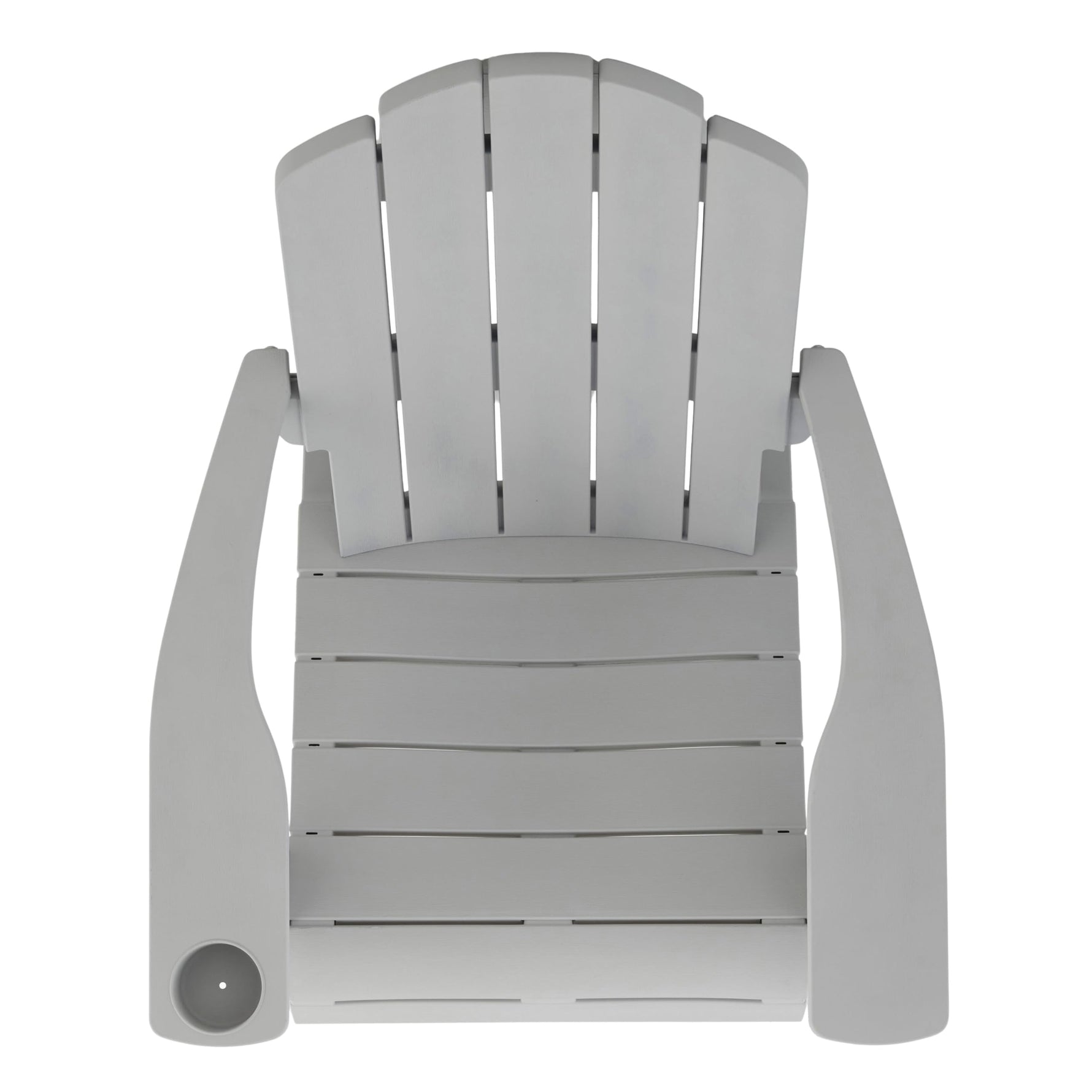 Keter Kiawah Adirondack Chair, Weather‑Resistant Resin Outdoor Patio Chair, Ergonomic Design, All‑Weather Seating for Garden, Deck & Backyard, Grey