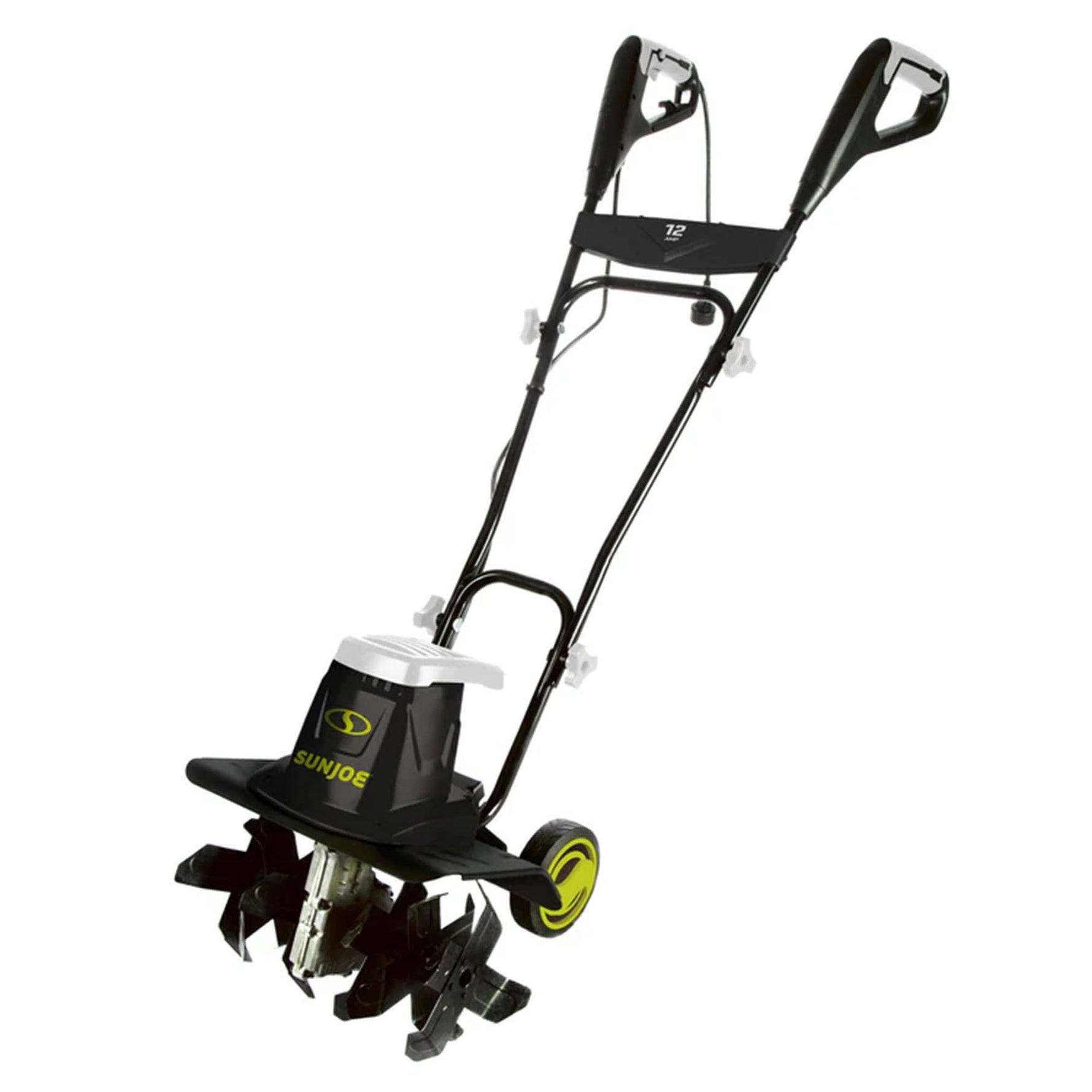 Sun Joe Corded Electric Garden Tiller & Cultivator with Steel Tines, 16 Inch, 12-Amp Motor - Heavy-Duty Tilling Machine for Lawn, Yard, and Gardening Care, TJ603E