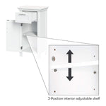 RiverRidge 06-037 Somerset Single Door Floor Storage Cabinet, White