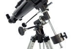 Celestron - PowerSeeker 80EQ Telescope - Manual German Equatorial Telescope for Beginners - Compact and Portable - Bonus Astronomy Software Package - 80mm Aperture
