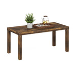 Furinno CLASSIC Coffee Table, Modern Rectangle Coffee Table with 1.8" Triple Thick Tabletop, Side Table, Toolless Assembly, for Living Room, Home Office, Black