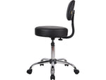 Boss Office Products Antimicrobial Vinyl Medical Spa Stool in Black