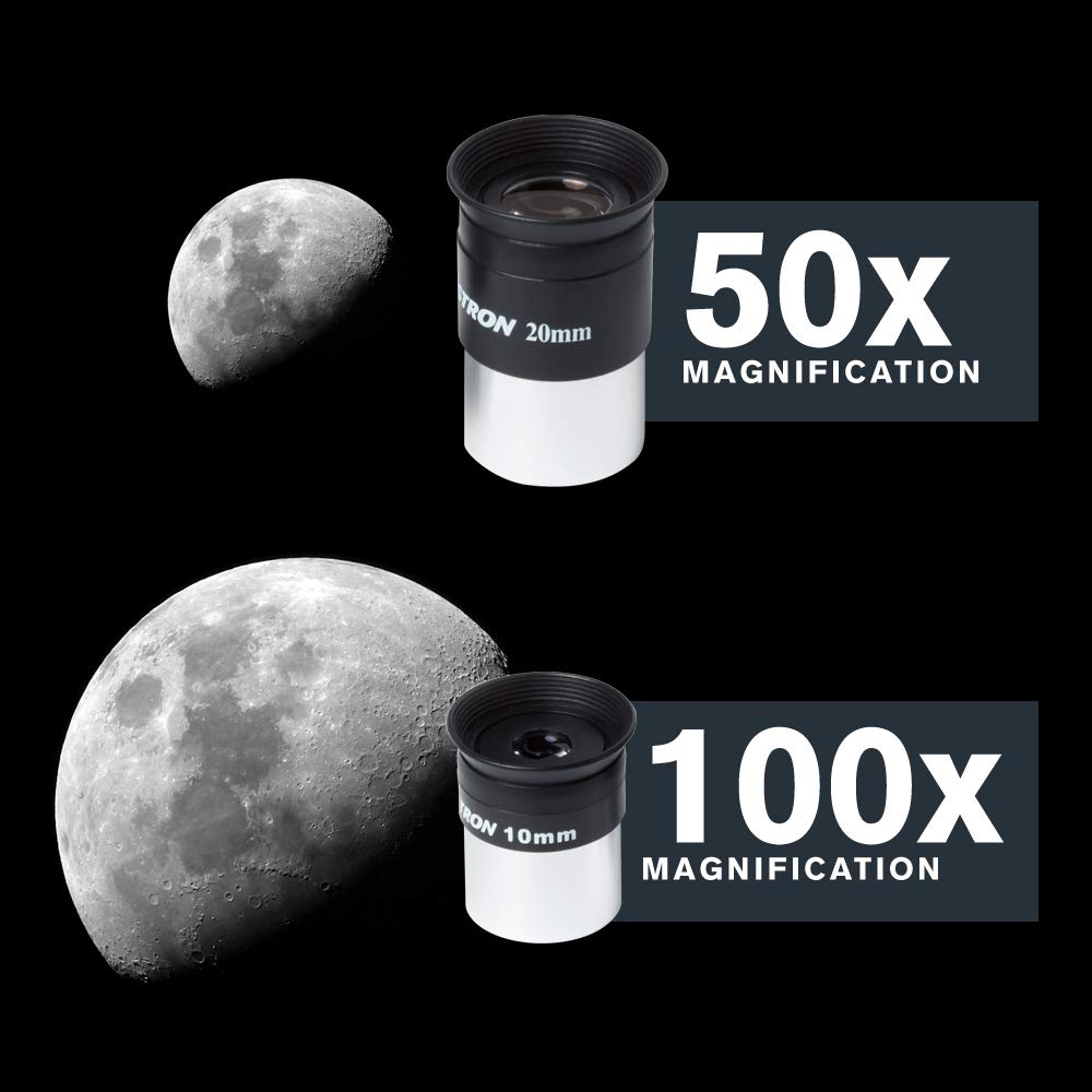 Celestron – AstroMaster 90AZ Telescope – Refractor Telescope – Fully-Coated Glass Optics – Adjustable-Height Tripod – Bonus Astronomy Software Package