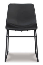 Signature Design by Ashley Mid Century Centiar 18.75" Dining Bucket Chair, 2 Count, Black and Brown