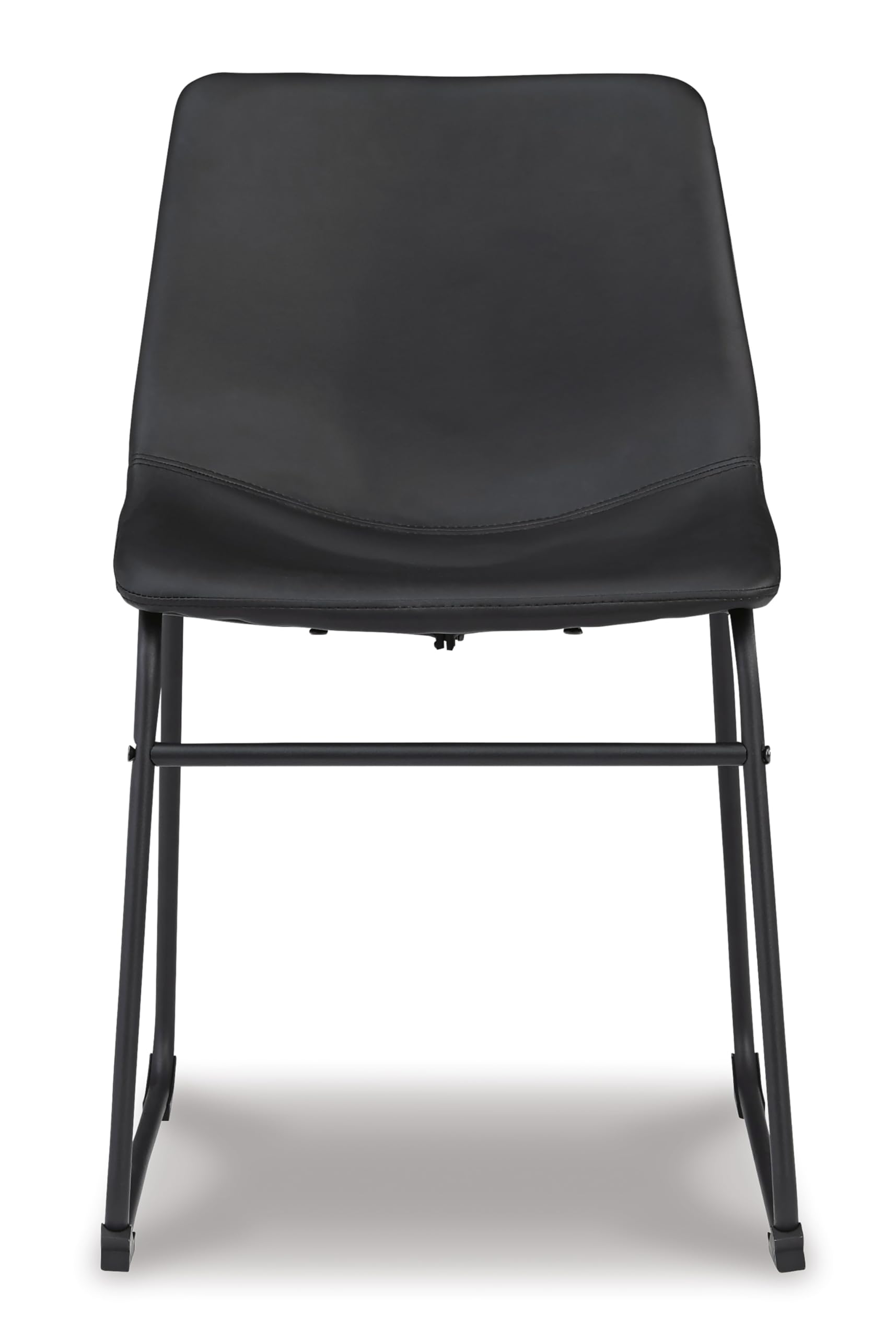 Signature Design by Ashley Mid Century Centiar 18.75" Dining Bucket Chair, 2 Count, Black and Brown