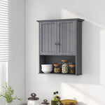 28" H x 23.5" W Wall Mount Medicine Cabinets with Adjustable Shelf and 2-Door for Bathroom Laundry Living Room