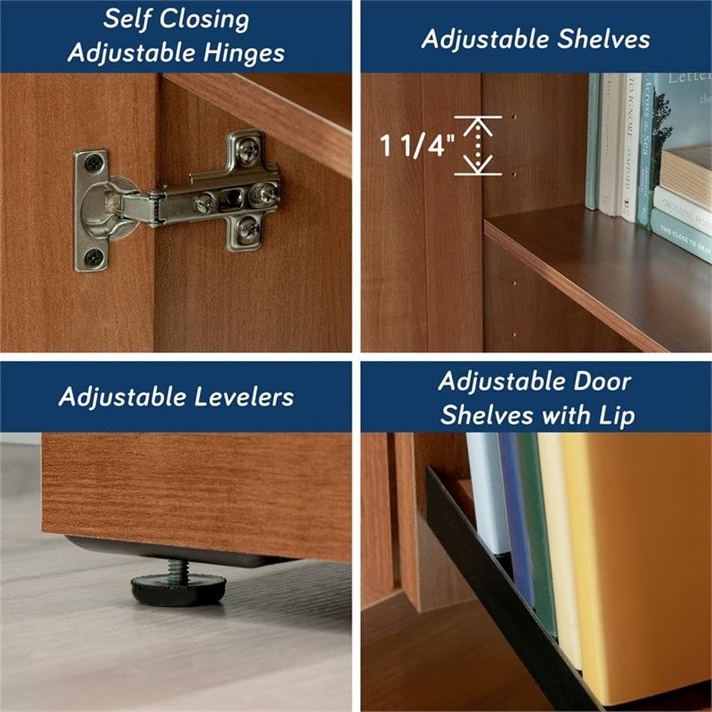 Sauder HomePlus Kitchen Storage Pantry Cabinet with Swing Door Storage and Adjustable Shelves, in Soft White finish