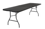 COSCO 6 ft. Fold-in-Half Banquet Table w/Handle, Black