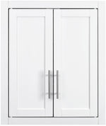 Crosley Furniture Savannah Wall Mounted Bathroom Storage Medicine Cabinet with Shelves, White