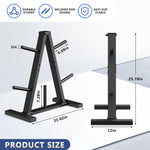 Weight Plate Rack, Weight Tree, Home Gym Storage Stand, Holds 300 lbs