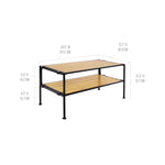 3-Tier Stackable 1" Slat Steel Frame Shoe Rack, 27.25"W x 12.75"D, Espresso | Interlocking modular design maximizes storage while the sturdy steel frame holds up to 12 pairs of shoes (Patented Design)
