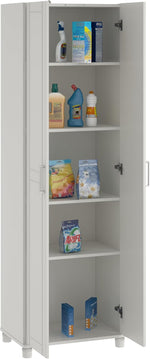 SystemBuild Callahan 24 Inch Utility Storage Cabinet in White