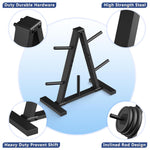 Weight Plate Rack, Weight Tree, Home Gym Storage Stand, Holds 300 lbs