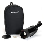 Celestron – MAK 90mm Angled Spotting Scope – Maksutov Spotting Scope – Great for Long Range Viewing – 39x Magnification with 32mm Eyepiece – Multi-Coated Optics – Rubber Armored