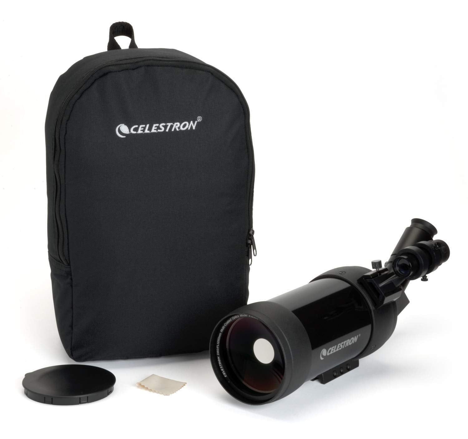 Celestron – MAK 90mm Angled Spotting Scope – Maksutov Spotting Scope – Great for Long Range Viewing – 39x Magnification with 32mm Eyepiece – Multi-Coated Optics – Rubber Armored