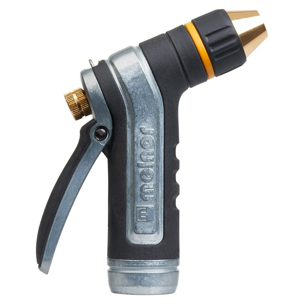 Melnor 65020-AMZ Metal Nozzle with QuickConnect Product Adapter Set, Multi-Pattern, Heavyweight Rear Trigger