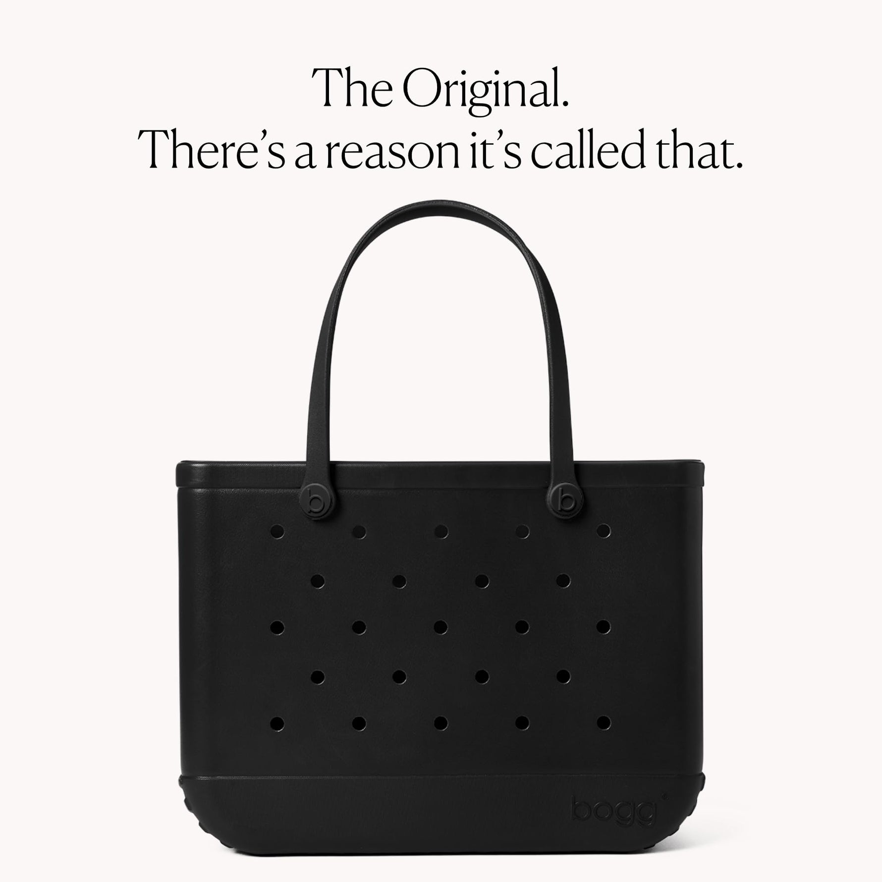 BOGG BAG Original Large Tote – 19” x 14” x 9” – Durable, Washable, Tip-proof – Beach, Pool, Boat, Work, Sports (Lbd Black)
