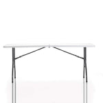 COSCO 6 ft. Fold-in-Half Banquet Table w/Handle, Black