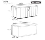 LIFETIME Outdoor Storage Box, 150 Gallon
