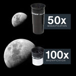 Celestron – AstroMaster 114EQ Newtonian Telescope – Manual Reflector for Beginners – Aluminized Mirror – Adjustable-Height Tripod – Includes Accessories Plus Astronomy Software Package