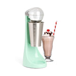 Nostalgia Two-Speed Electric Milkshake Maker and Drink Mixer, Includes 16-Ounce Stainless Steel Mixing Cup & Rod, Jade Green