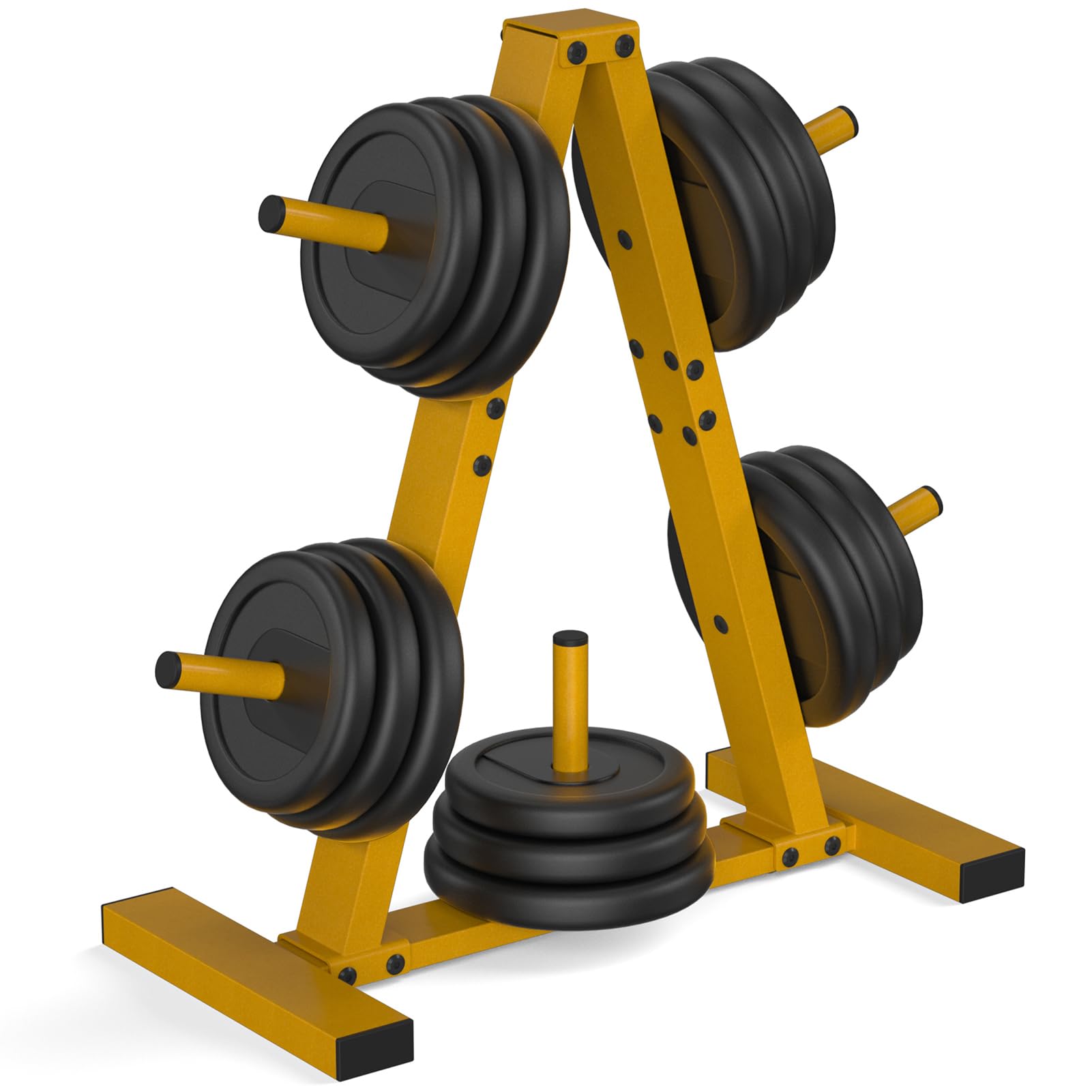 Weight Plate Rack, Weight Tree, Home Gym Storage Stand, Holds 300 lbs