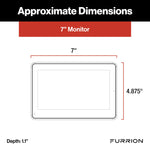 Furrion Vision S+ RV Observation System with 7" Monitor, Left/Right Side Cameras with LED Marker Lights, Sharkfin, Infrared Night Vision, Live Streaming, Wide Viewing Angle - FOS7HTAEN