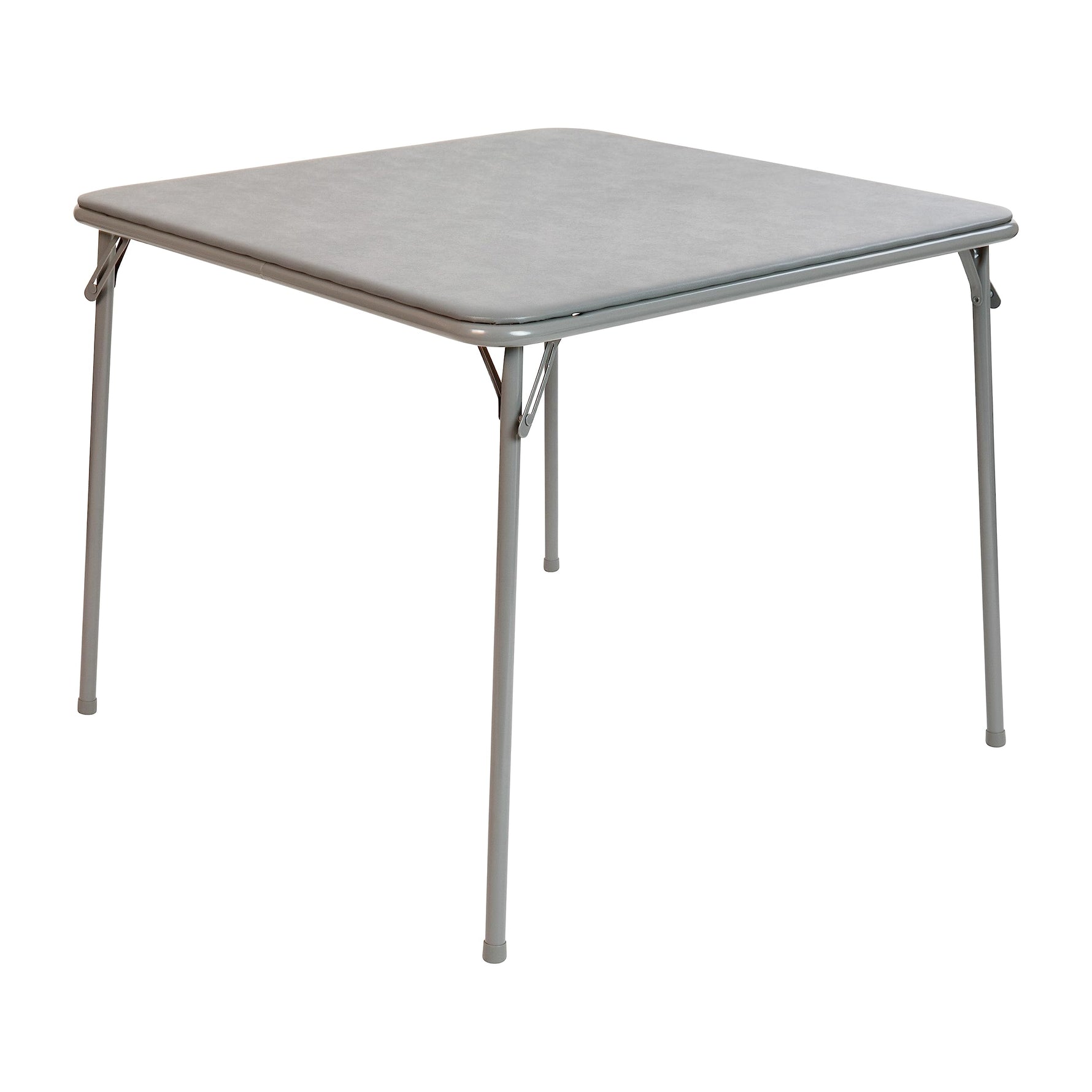 Flash Furniture Madelyn 33.5" Square Folding Multipurpose Card Table with Padded Vinyl Top, Portable Folding Game Table for 4 Players, Black