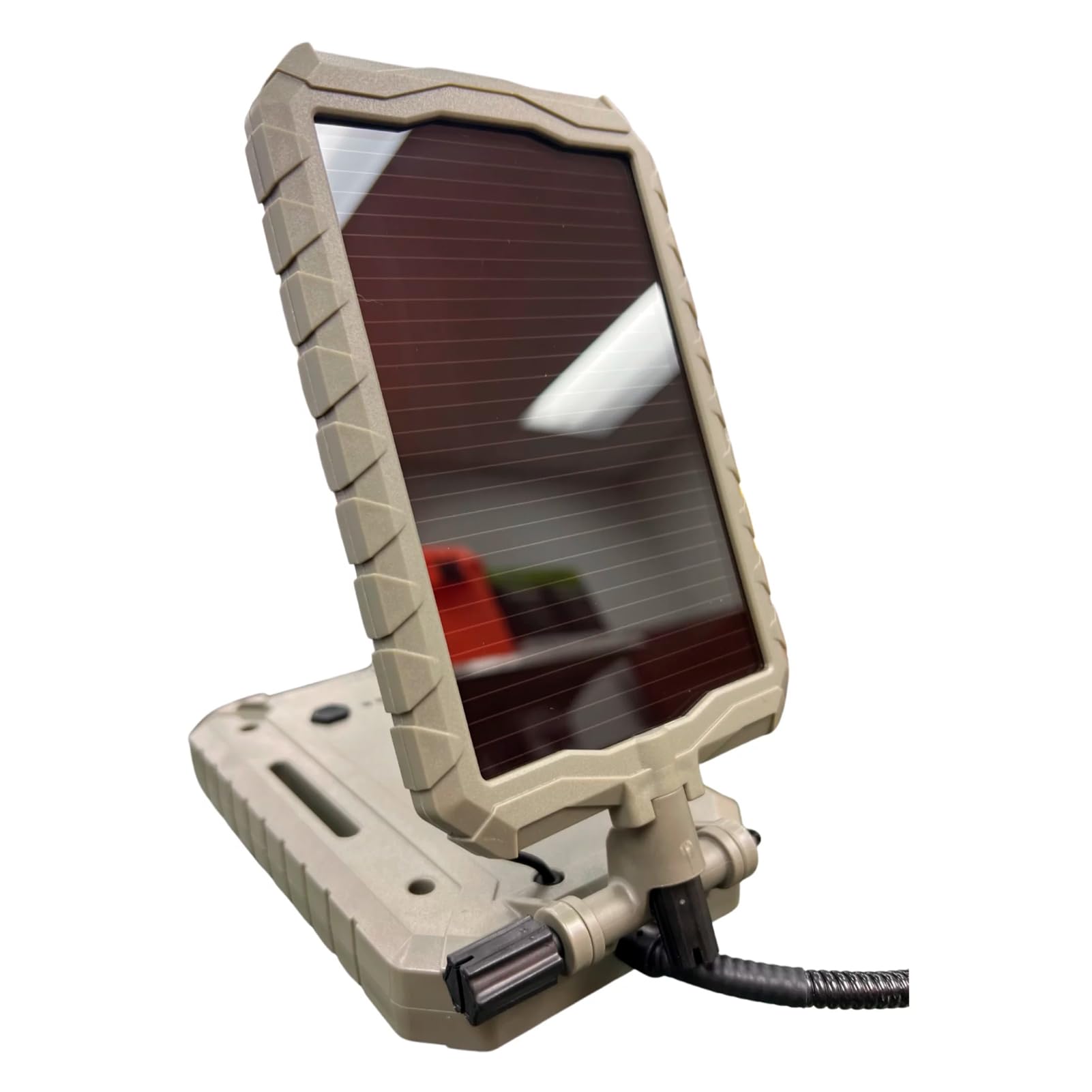 Stealth CAM Durable Sol-Pak Solar Battery Pack, 12V Solar Power Panel, Rechargeable Battery & 10ft Insulated Cable, Compatible with All Wireless/Cellular Trail Cameras - 3000 mAh