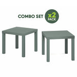 Furinno Classic Homey Square Parsons Side End Table, 1-Pack, Black