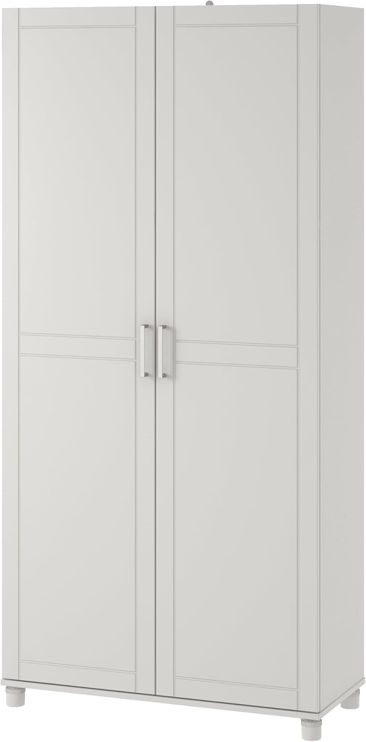 SystemBuild Callahan 36" Utility Storage Cabinet in White