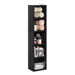 Furinno LUDER Book Shelf, 5-Cube Bookshelf, Reversible Bookcase, 9.4 x 19.5 x 31.5, Easy Assembly, for Living Room, Bedroom, Home Office, White